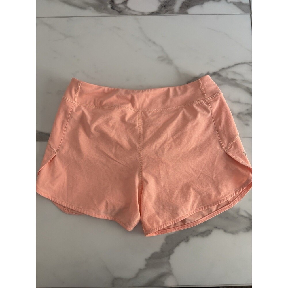 Athleta Girl "Run the World" 3 Inch Peach Shorts Girl Size XL/14